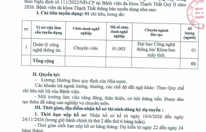 Thông báo điều chỉnh nội dung thi tuyển viên chức 2019